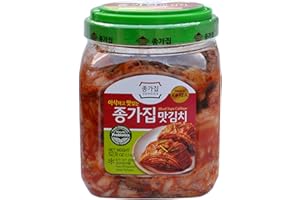 CHONGGA Jongga Mat Kimchi 52.9 oz(1.5kg) Cut Cabbage Kimchi - Imported from Korea - Fresh Naturally Fermented