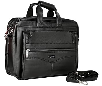 Easies FF 1014 Faux Leather 25L Laptop Bag (Black)