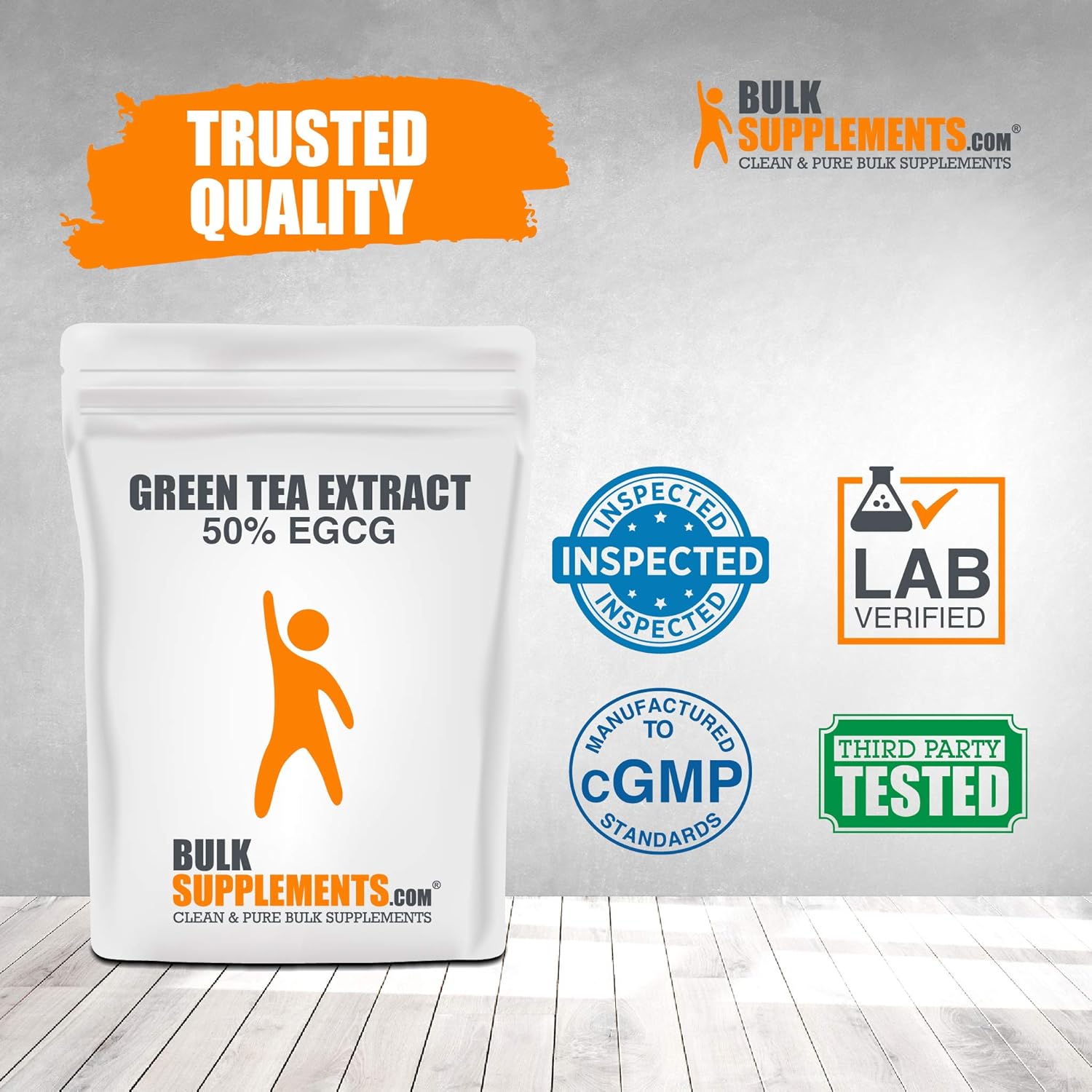 Bulksupplements Green Tea Extract 50% EGCG Powder (100 Grams): Health & Personal Care