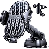 [Strong Steady] Phone Holder for Car [Multi Use] 4 in 1 Phone Holder for Car Dash Air Vent Windshield fit with iPhone 12 Pro 