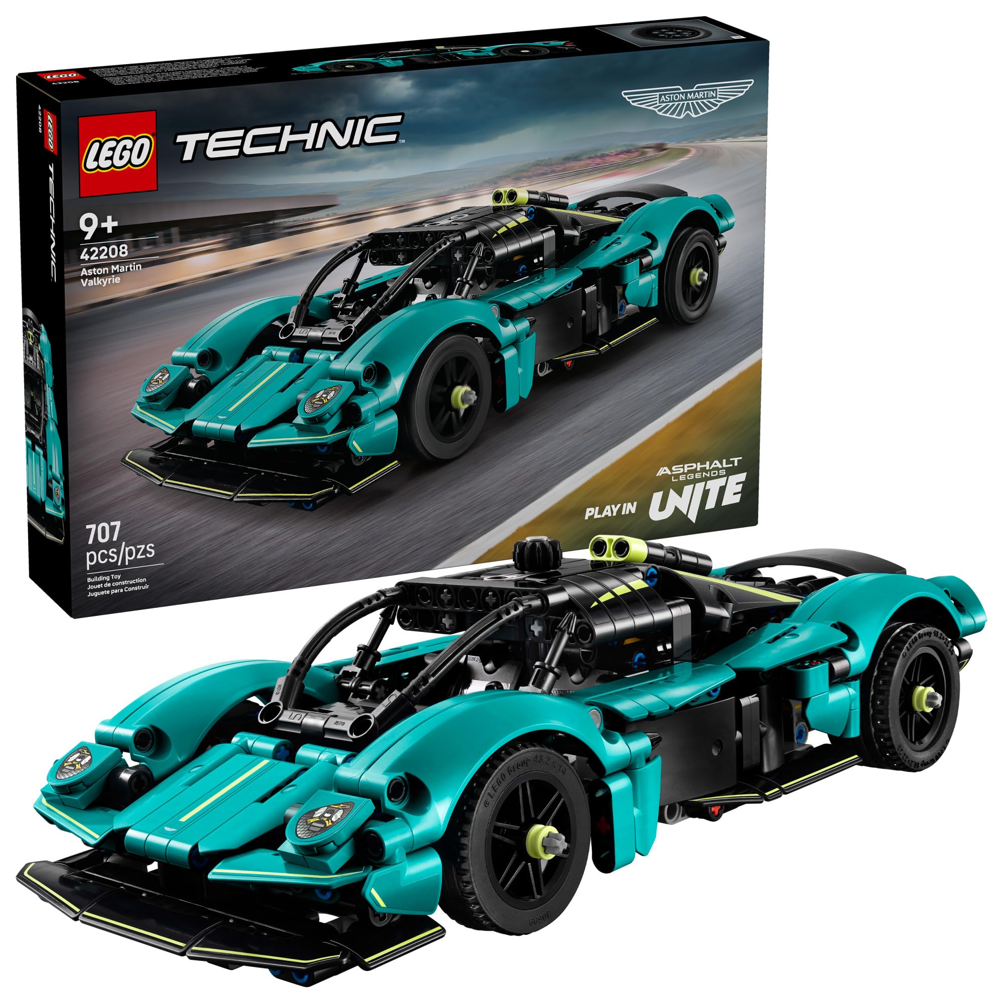 Photo 1 of LEGO Technic Aston Martin Valkyrie Toy Car - Kids Model Kit Toy for Boys and Girls, Ages 9+ - Vehicle Building Set for Pretend Play & STEM Learning - Sports Car Gift Idea for Birthdays - 42208