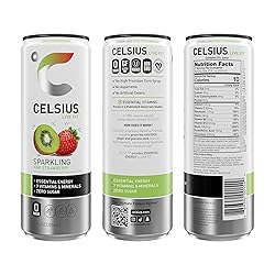 CELSIUS Sparkling Kiwi Strawberry, Sugar Free