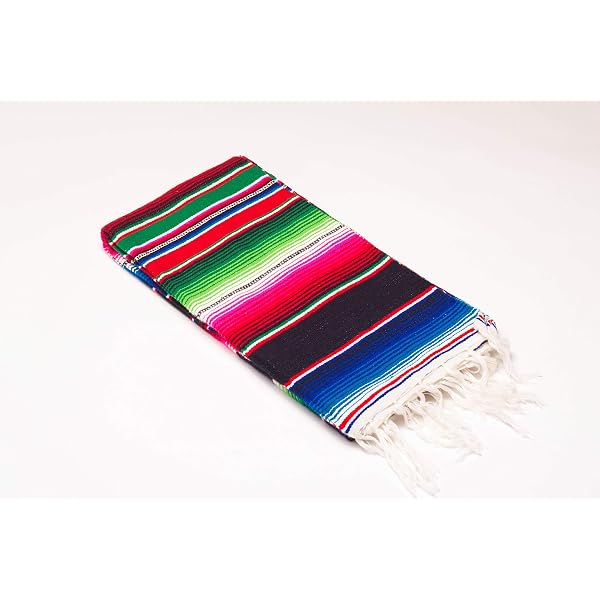 Amazon.com: MEXIMART's® Authentic Medium Mexican Blankets Colorful Serape  Blankets 80 x 48 (Royal Blue) : Home u0026 Kitchen