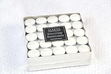 Maeva Tealight Acup White Unscented Everyday Candle - Pack Of 100