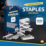 SOL 5000 Bulk Supply 26/6 Staples Durable Steel Anti-Jam 5000 pack view 7