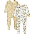 Gerber Baby Girls' 2-Pack Footed Pajamas