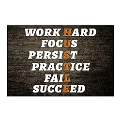 Motivational Wall Art Canvas Hustle Definition