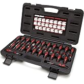 Steelman 23-Piece Universal Terminal Tool Kit for Auto Technicians, Safely Remove Wires from Terminal Block Without Damage, Variety of Blade Styles