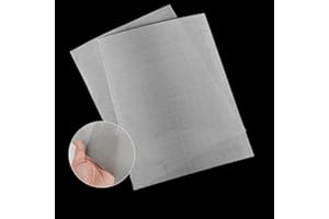LABLPSAI 50 Mesh Wire Mesh 304 Stainless Steel Woven Wire Mesh, Stainless Mesh Screen, Air Vent Mesh 16X12 inches, for Cage, Filter Mesh, Never Rust and Heat Resisting, 2pcs