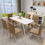 MAXIJIN Stretch Velvet Chair Covers Set of 2 Camel Dining Room Slips view 3