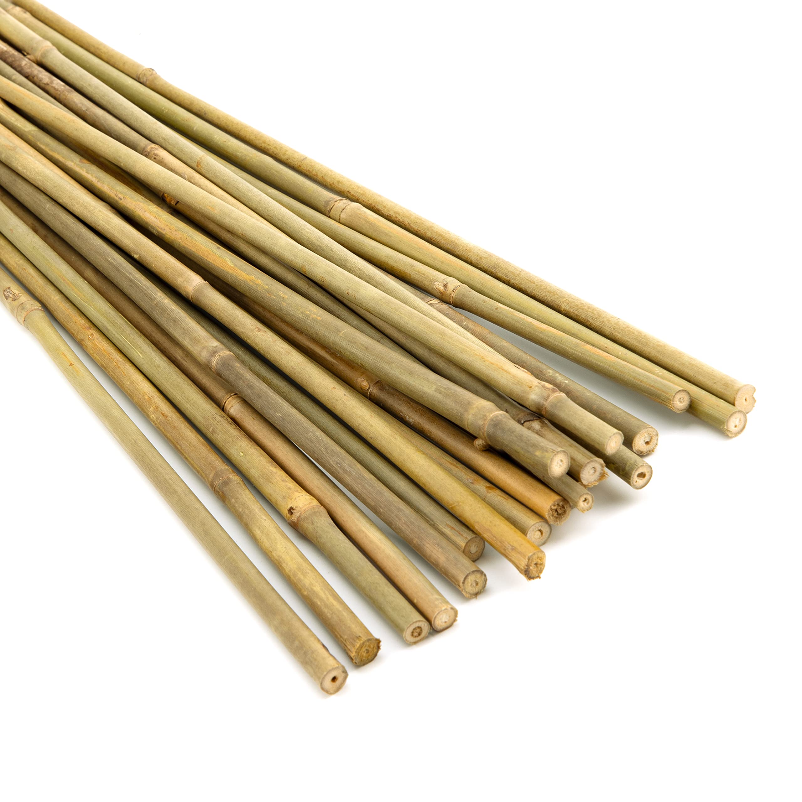 Pllieay 18 Inch Natural Thick Bamboo Stakes Garden Stakes for Indoor Gardening Plant Supports (18 inch)