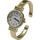 New Gold Geneva Metal Band Slim Case Women's Bangle Cuff Watch