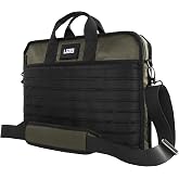 UAG Tatical 14-inch Slim Brief Bag, Laptop Tablet Carrying Bag, Olive | Messenger Bag with Shoulder Strap for Travel &amp; Business, Front Pocket Storage and Molle Straps, Luggage Pass-Through