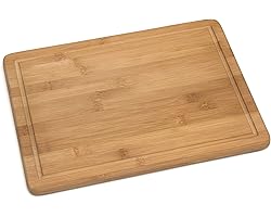 Lipper International Bamboo Wood Kitchen Cutting and Serving Board with Non-Slip Cork Backing, Large, 15-3/4" x 11-3/4" x 5/8