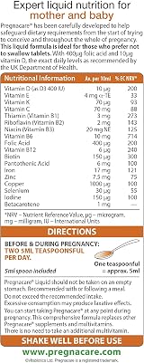 Pregnacare Original Liquid Pregnancy Vitamin 400 ml Pack of 2 view 4