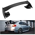 HECASA Trunk Spoiler Compatible with 2015-2021 Subaru WRX STI 4 Door Sedan Rear Trunk Spoiler Wing Lid ABS Plastic Carbon Fiber Color