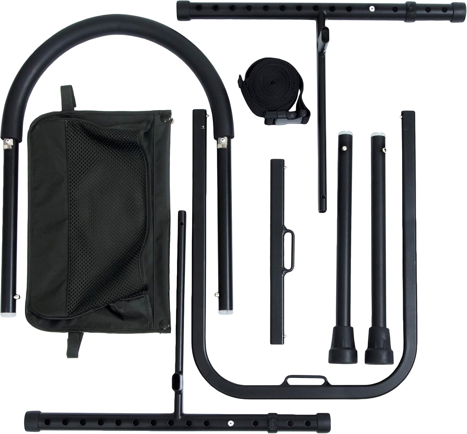 Vaunn Medical Bed Rail Assist & Height Adjustable Grab bar Handle for Adults & Seniors, Charcoal Black: Health & Personal Care