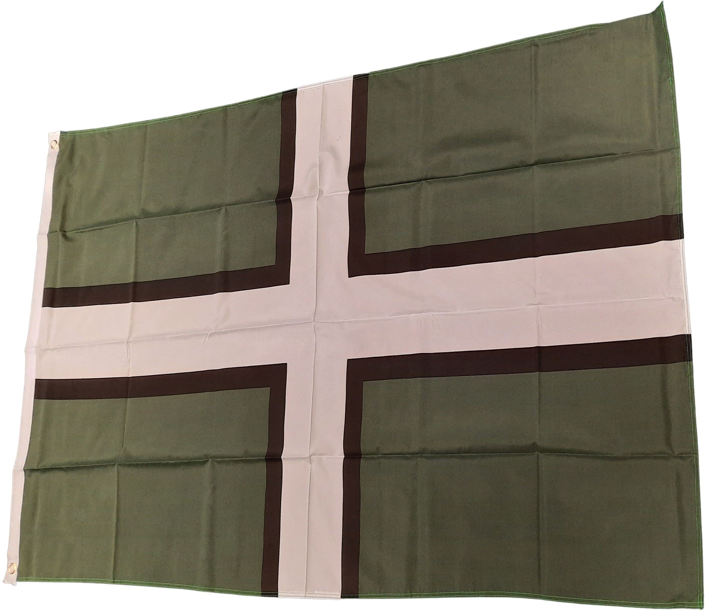 NWFlags Devon Flag 3ft x 2ft 75d Premium Polyester Suitable For Flagpoles | Strong Polyester 3x2 foot material flag with Eyelets