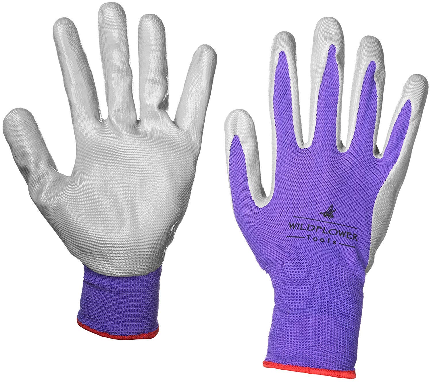 WILDFLOWER Tools Gardening Gloves for Women and Men - Nitrile Coating for Protection - Image 5