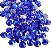 Beadsland Hotfix Rhinestones, 2880pcs Flatback Crystal Rhinestones for Crafts Clothes DIY Decorations, Sapphire, SS10, 2.7-2.9mm