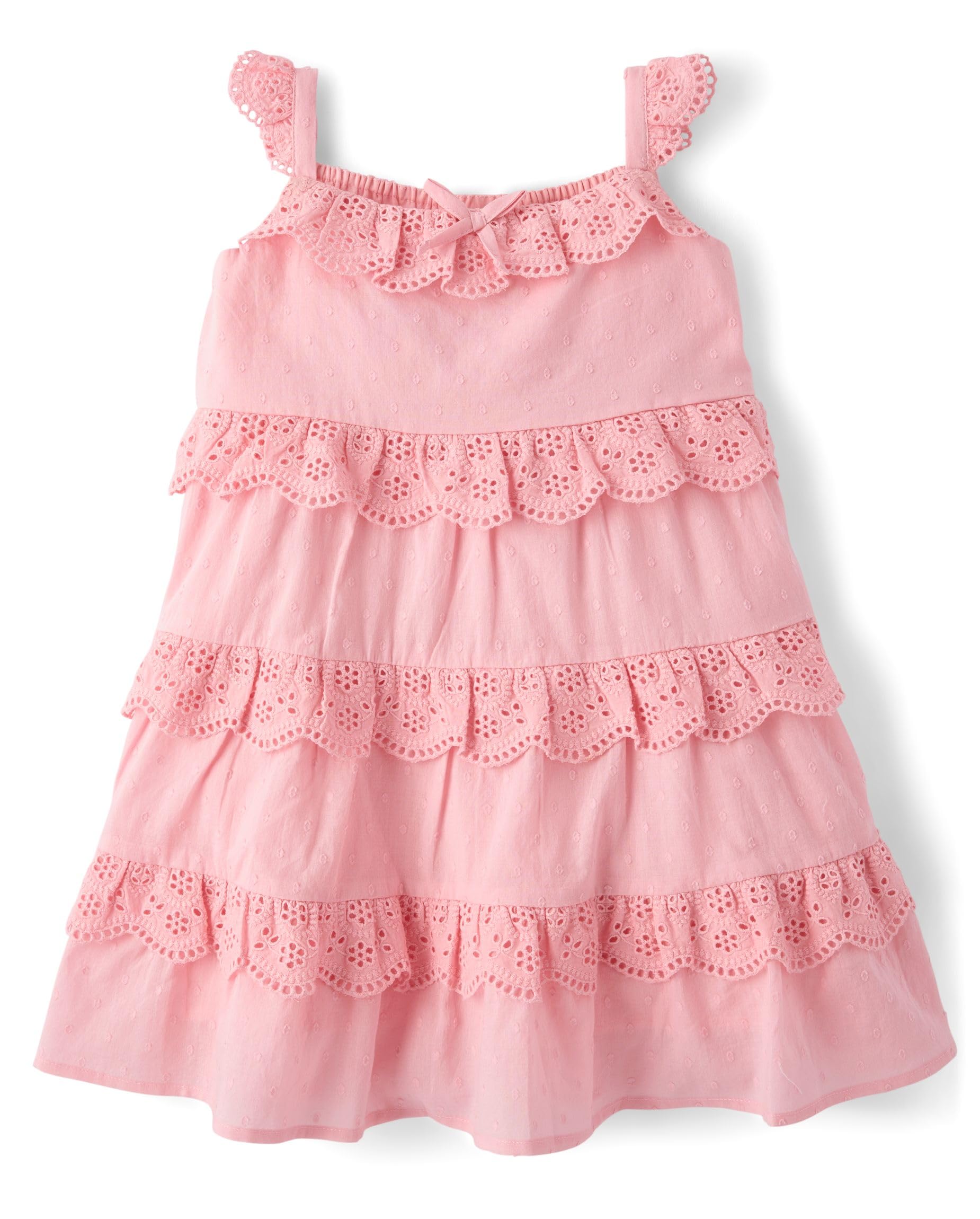 Gymboree,Girls,and Toddler Sleeveless Dresses,Pink Ruffle,5 Years Image