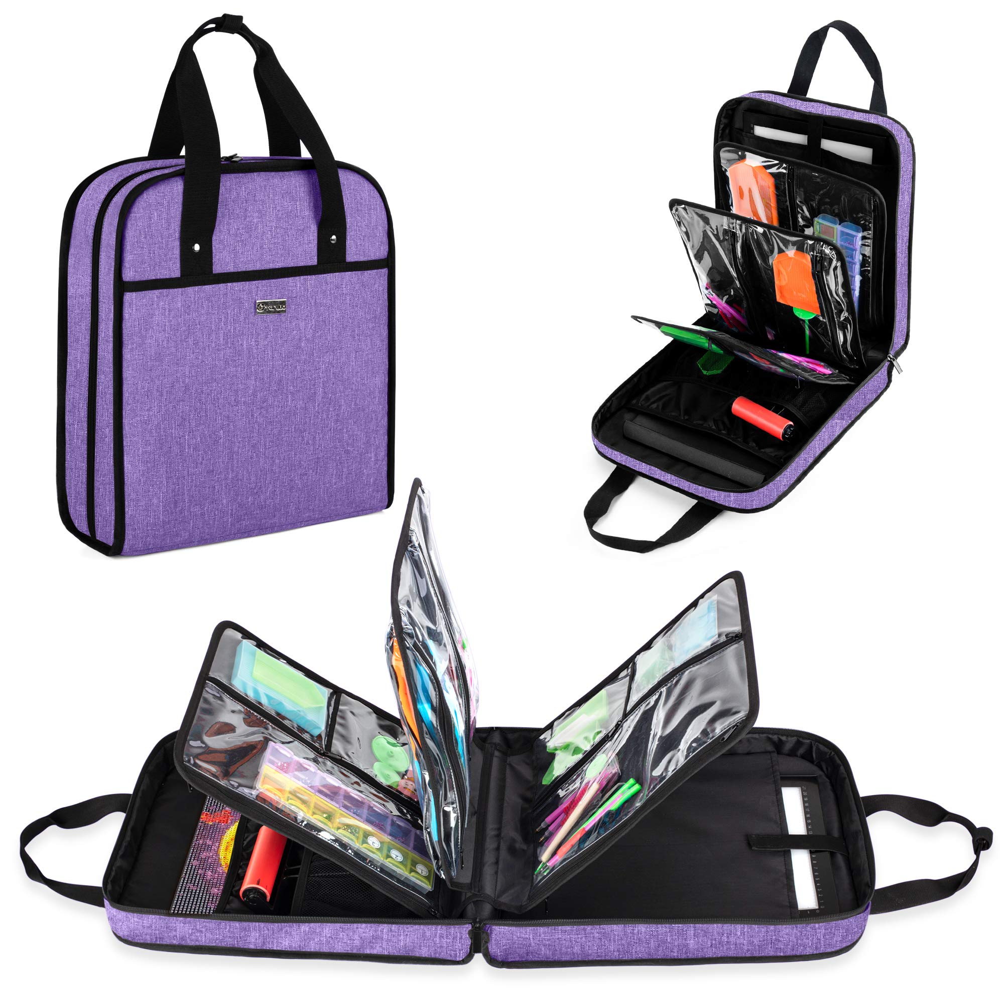 YARWO Carrying Case for Diamond Painting A4 Light Pad, Diamond Painting Storage Bag for LED Light Bo