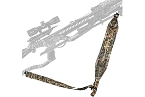 ZYLORA Crossbow Sling with Non-Slip Sholder Pad, Two Points Crossbow Sling with Quick-Grab Handle and Thumb Hole, Corssbow Ac