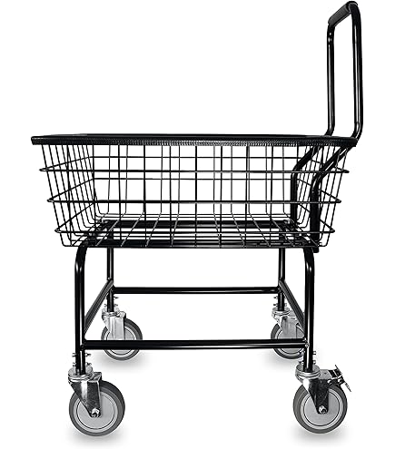Amazon.com: R&B Wire™ 100T Front Load Wire Laundry Cart, 2.25