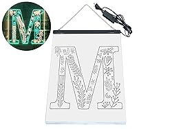 ADVPRO Letter M Initial Monogram Family Name Dual