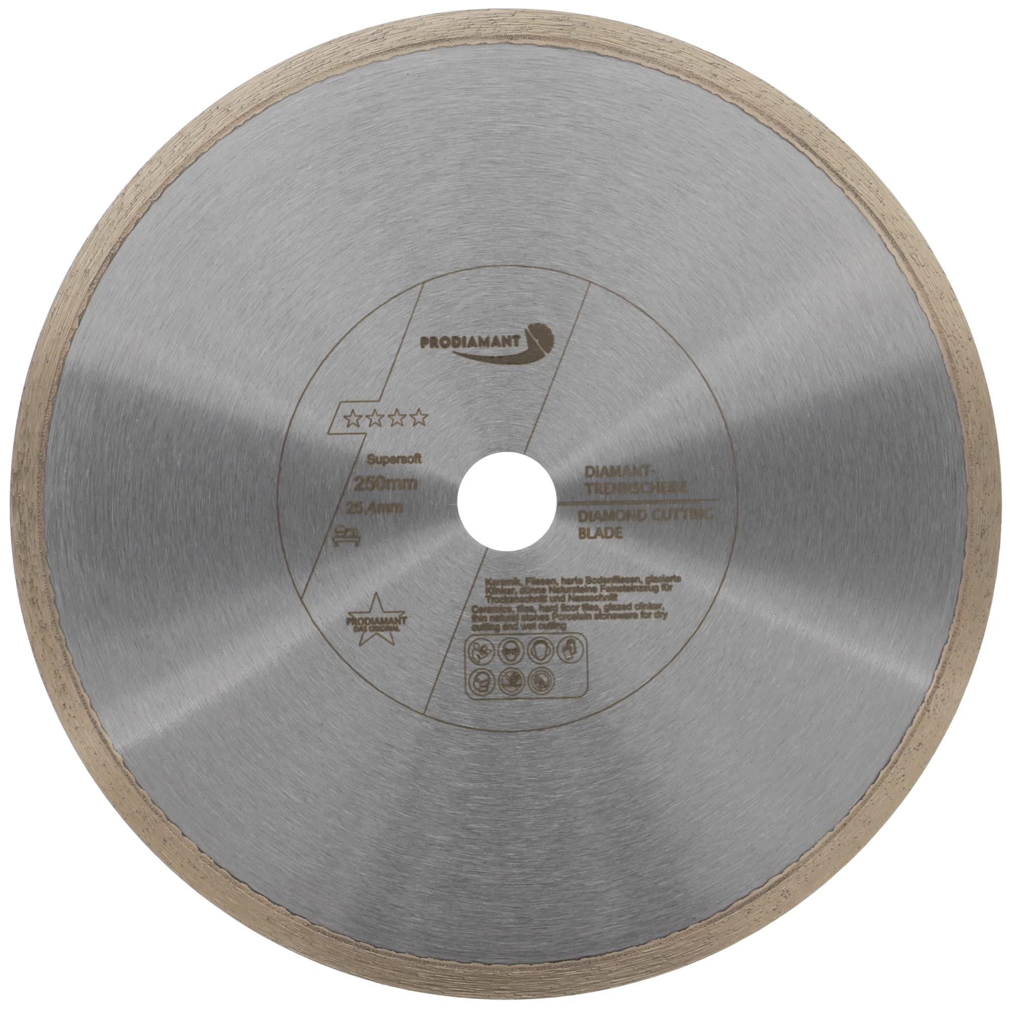 PRODIAMANT Premium Diamond Saw Blade Tile 250 mm x 25.4 mm Diamond Cutting Disc PDX846.700 250mm