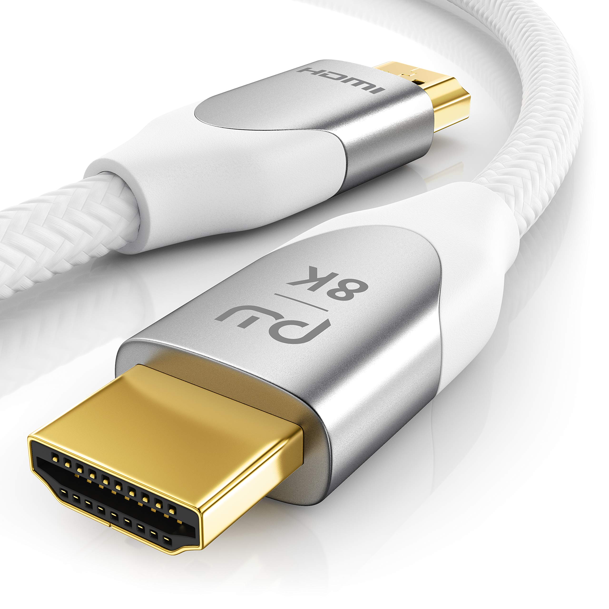 2m 8K HDMI Cable 2.1 - 8K @ 60Hz 4K @ 120Hz DSC - HDTV 7680 x 4320 - UHD II - HDMI 2.1 2.0a 2.0b - 3D - High Speed HDMI Cable - HDR - ARC - Precision Plug - Compatible with Blu Ray PS5 Xbox