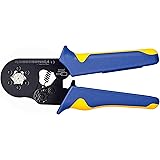 Haisstronica Ferrule Crimping Tool,Self-Adjusting Hexagonal Wire Crimper Plier for AWG23-10(0.25-6mm²) End,Sleeves Ferrule Ra
