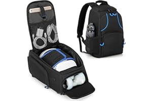 PGmoon Storage Carrying Bag Compatible with Oculus Meta Quest 2/Quest 3/Quest 3S/Quest Pro/VR Elite Strap and Controller, Tra