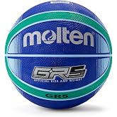 Molten Premium Rubber Basketball, Blue/Green, Junior Size 5