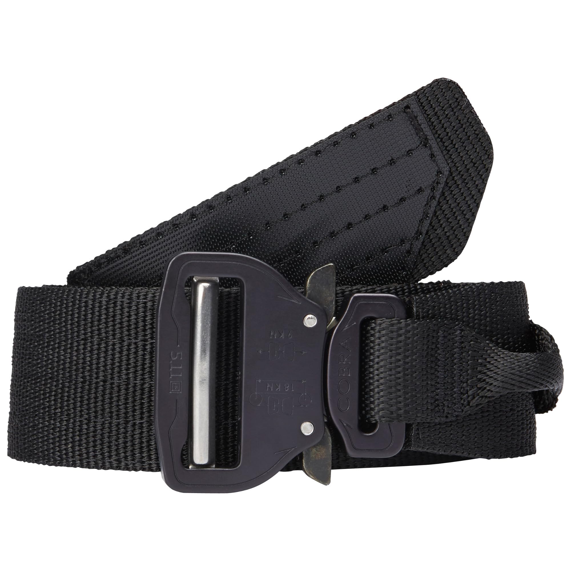 5.11 Cinturón táctico Maverick Assaulters para hombre, 1,75 pulgadas de ancho, estilo 59569, negro, mediano