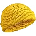 SATINIOR Trawler Beanie Watch Hat Roll-up Edge Skullcap Fisherman Beanie for Women Men