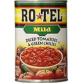 Ro-tel Tomatoes & Green Chiles Diced Mild, 10 OZ (Pack of 12)