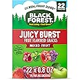 Black Forest, Juicy Burst, Fruit Flavored Snacks, Mixed Fruit Flavors, A Juicy Burst of Natural Flavors, Made with Real Fruit Juice, 0.8 oz 22 ct