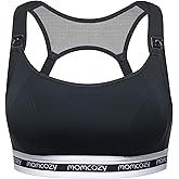 Momcozy Nursing Bras for Breastfeeding, FB011 Low-Impact Nursing Sports Bra Support Maternity Pregnancy Padded Wireless Bra
