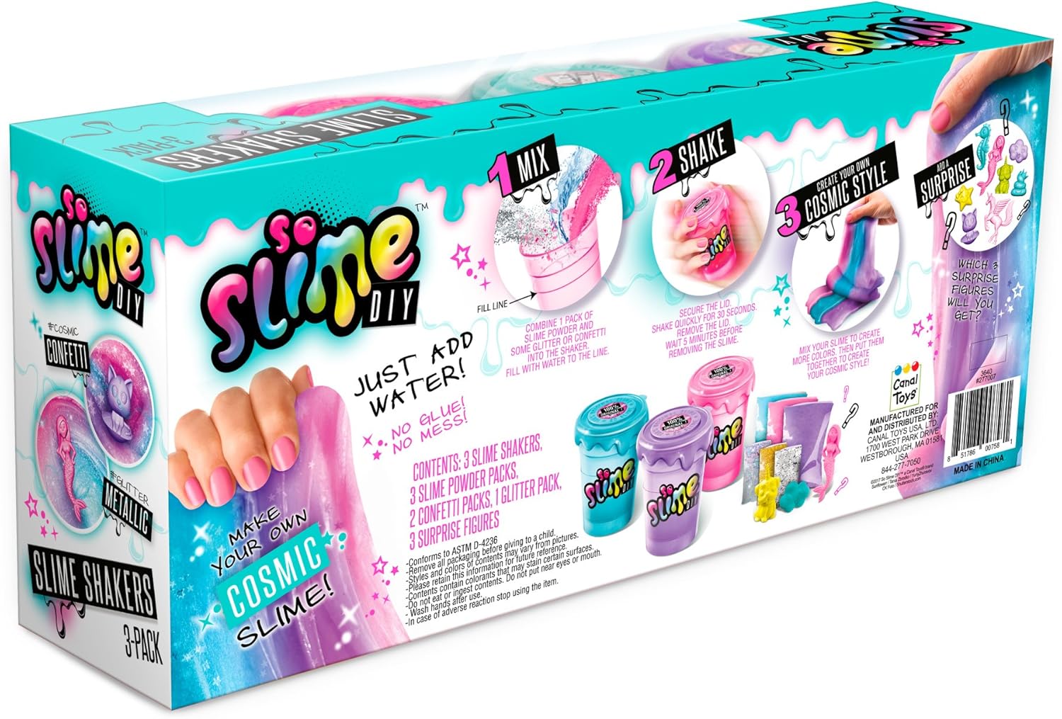 slime shakers 3 pack
