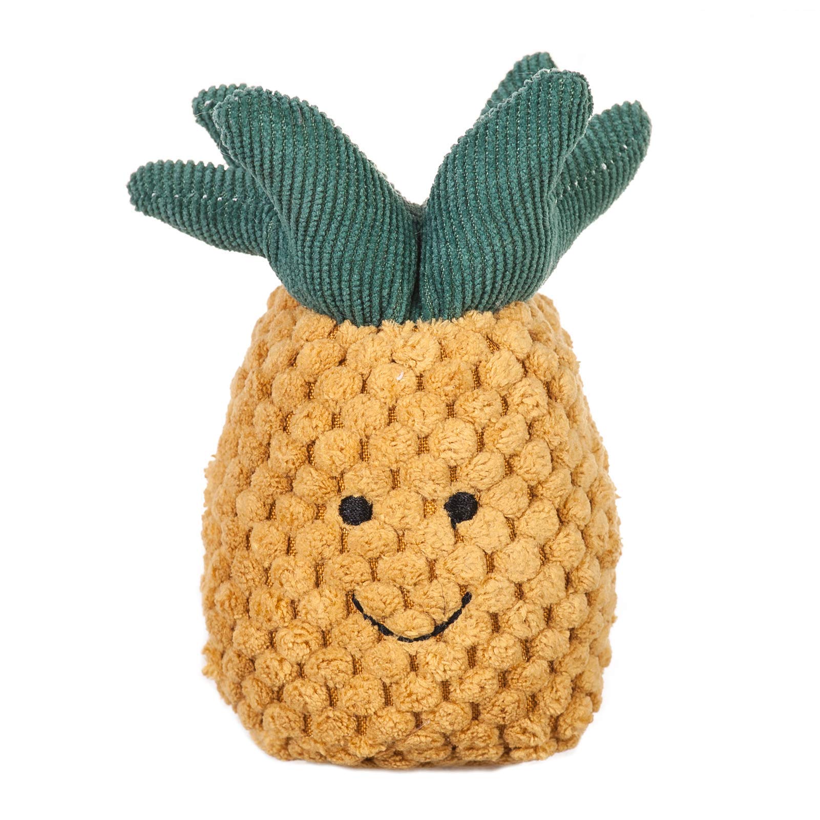 Apricot Lamb Baby Lovey pineapple Soft Rattle Toy, Hold and Shake Toy with Sound, Plush Stuffed Animal for Newborn Infant Babies Over 0 Months (pineapple, 4 Inches)