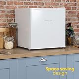 Russell Hobbs Table Top Larder Mini Fridge 43L Reversible Door White view 7