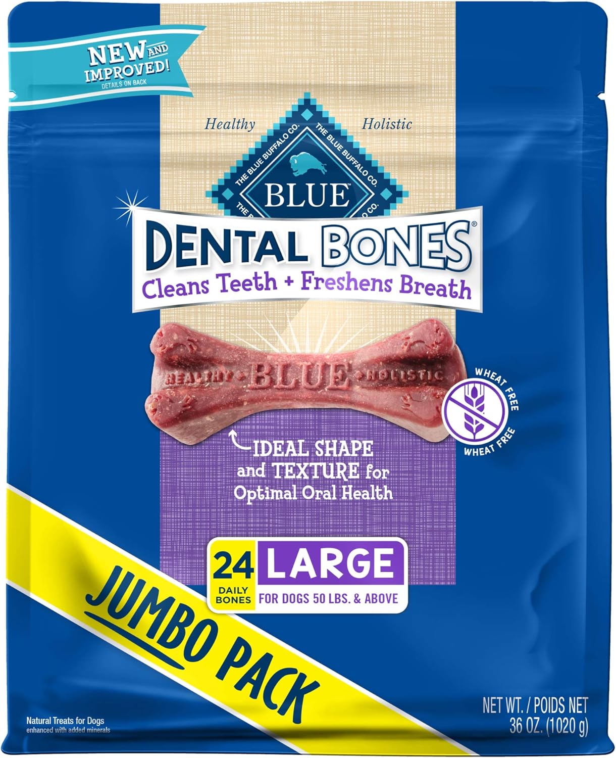 blue buffalo dental bones large