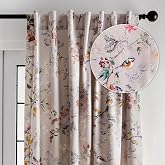 Maison d' Hermine Curtains for Living Room 100% Cotton 50"x84" (Pack of 1) | 84 inches long Light Filtering Curtains for Windows Bedroom with Rod and Loop Pockets - Equinoxe - Multi