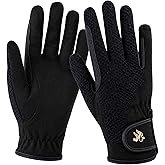Harrison Howard Women Horse Riding Gloves, Stretchy Equestrian Gloves | Non-slip Patch, Comfortable Grip for Rein &amp; Whip Control, Use for Training Sessions, Riding Lessons &amp; Competitions