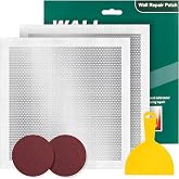12 X 12 Inch Drywall Repair Kit, Wall Repair Patch Kits for Large Holes | Aluminum Self-Adhesive Mesh Drywall Repair Patch Suitable for Wall and Ceiling, Dry Wall Patch Kit with Scraper and Sandpaper