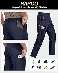 Rapoo Work Pants for Men Cargo Tactical Military