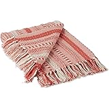 DII Braided Striped Throw, 50x60, Spice