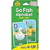School Zone - Go Fish Alphabet Game Cards - Ages 4 and Up, Preschool to First Grade, Uppercase and Lowercase Letters, ABCs, W