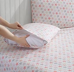 Beatrice Home Fashions Coastal Print Microfiber